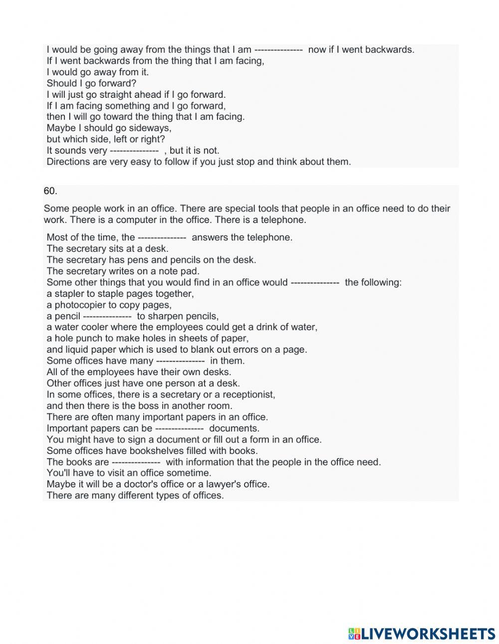 Listening short stories 48-60