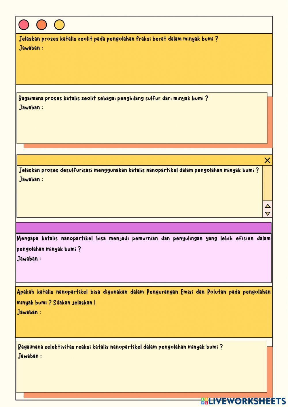 LKPD Teknologi Pengolahan Minyak Bumi