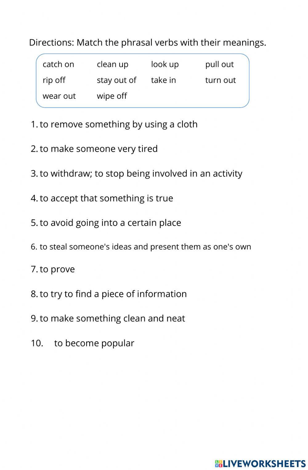 Phrasal Verbs