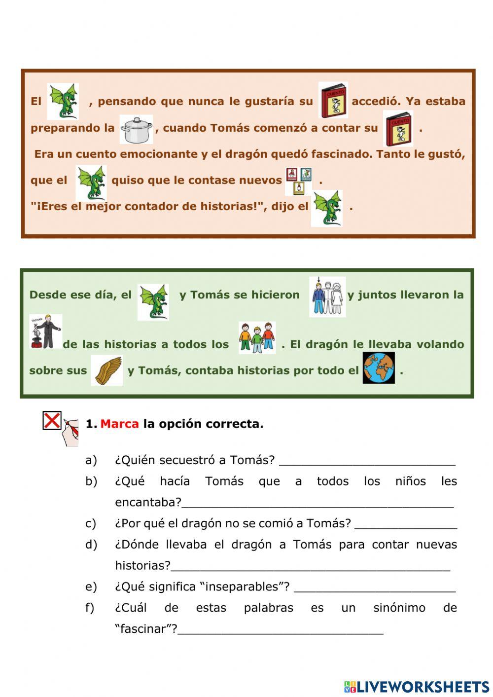 Tomás y el dragón nivel 2