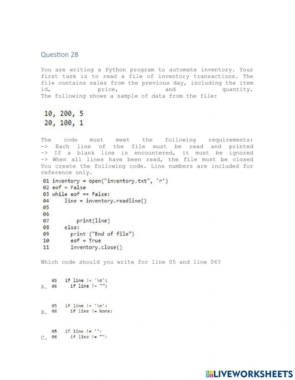 Preparación ITS Python 3
