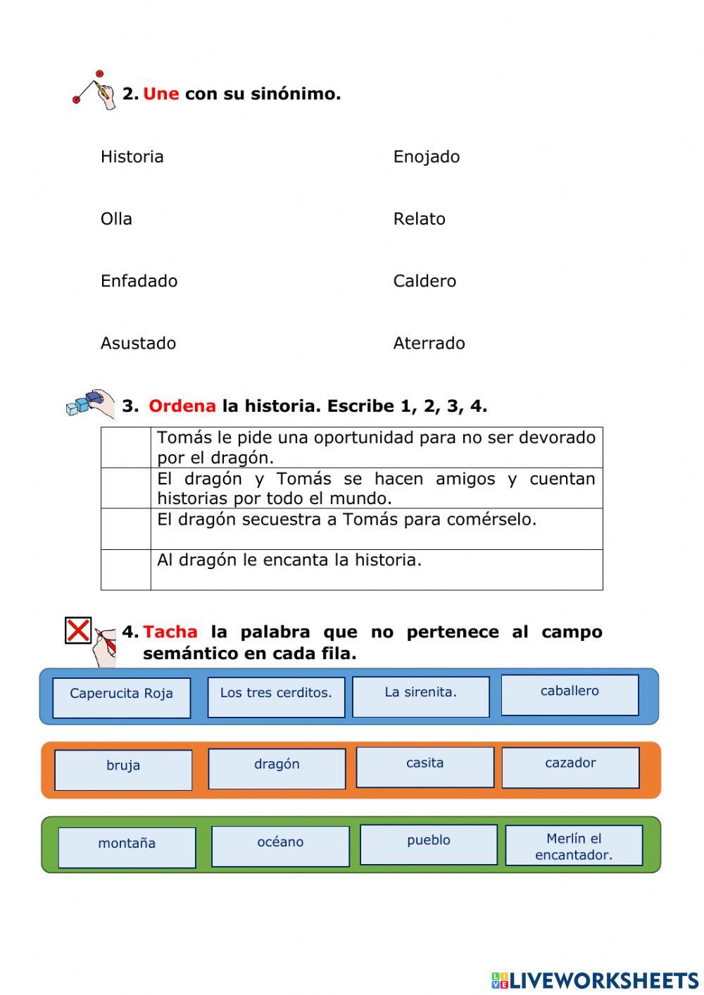 Tomás y el dragón Nivel 3