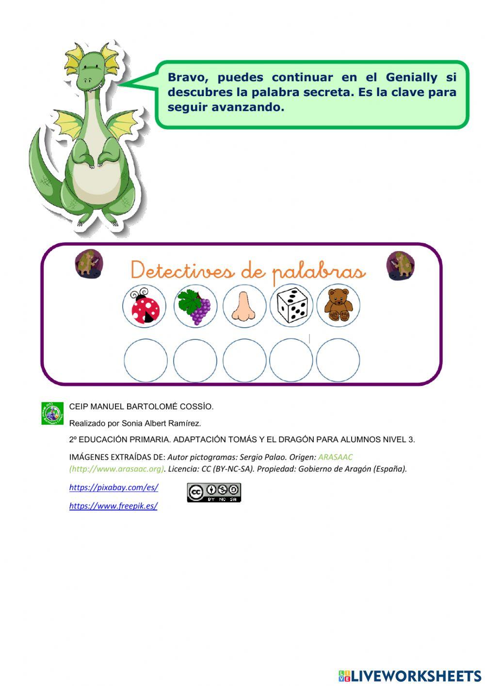 Tomás y el dragón Nivel 3