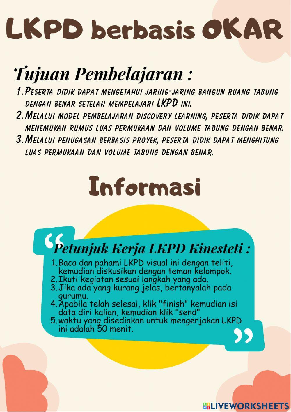 Tabung : Luas permukaan dan Volume