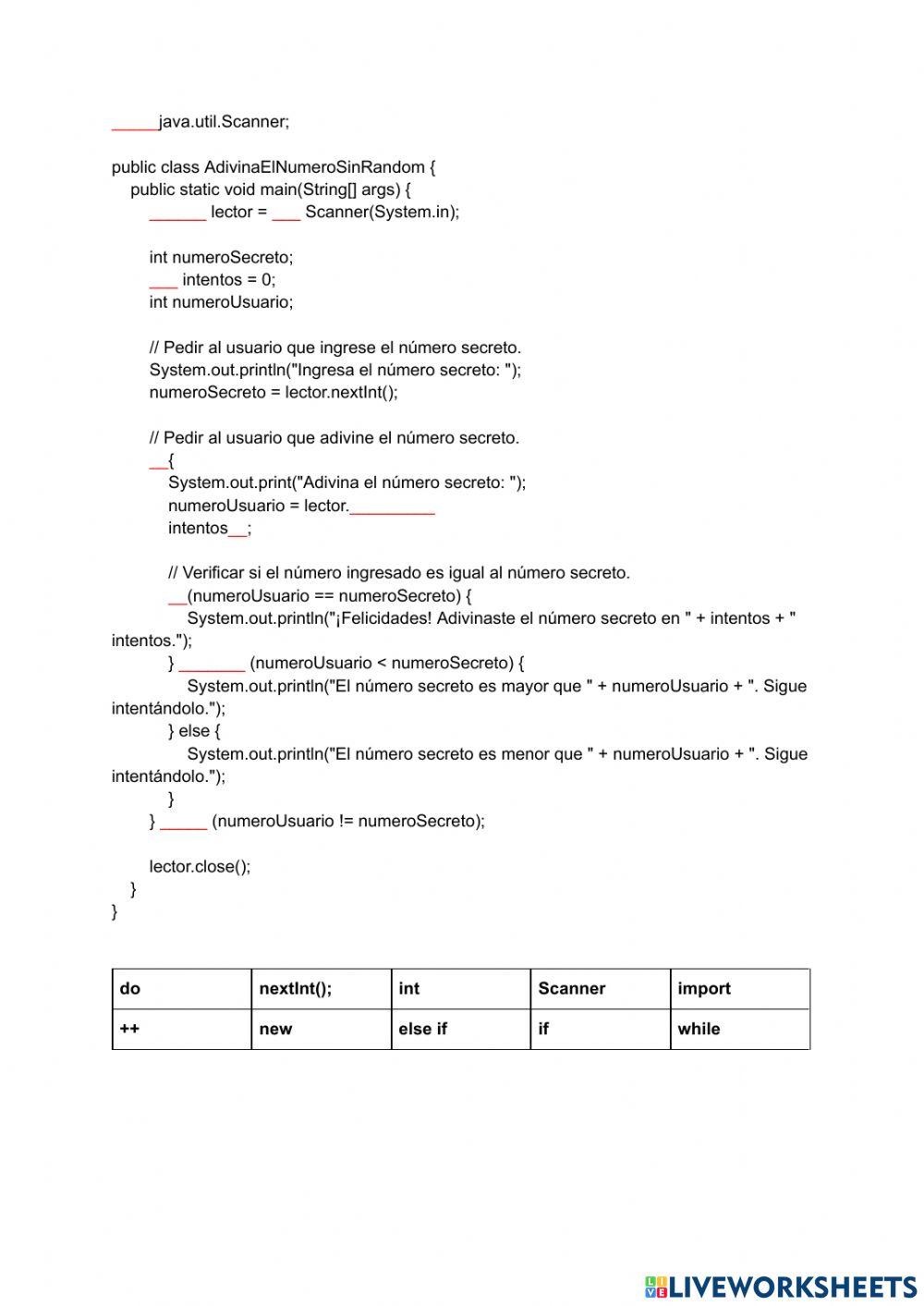 Generador de numeros randome