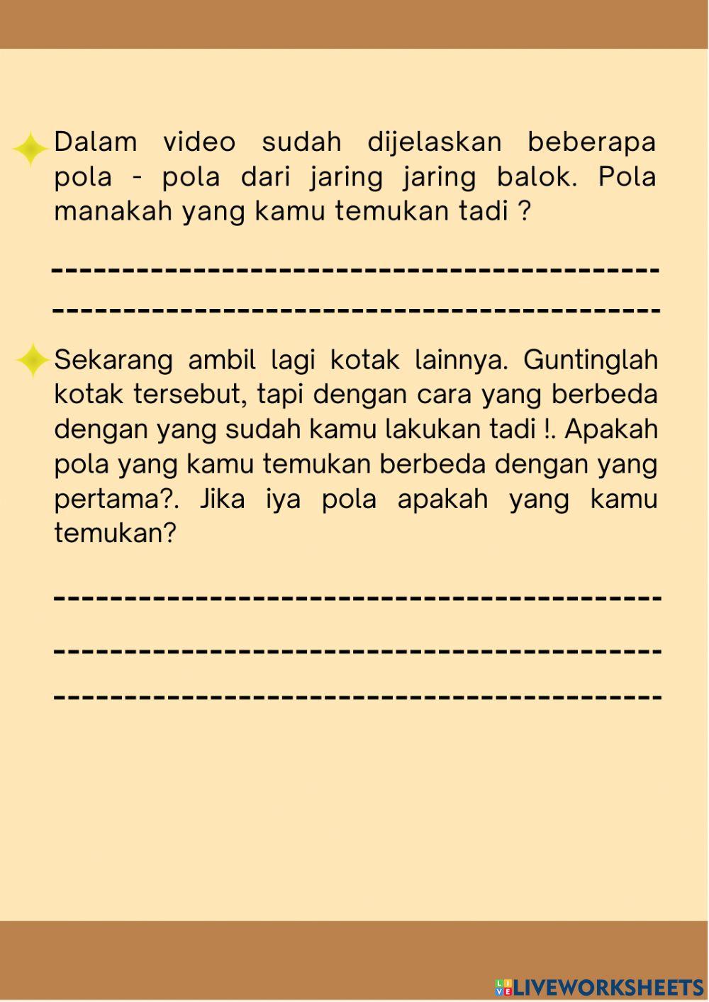 Media jaring jaring balok