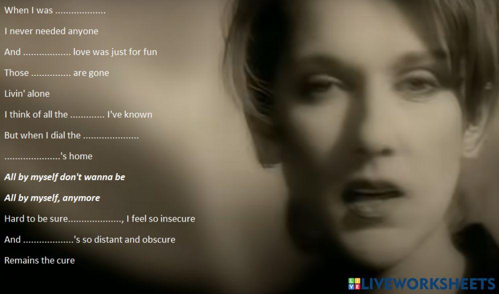 All by myself Celine Dion