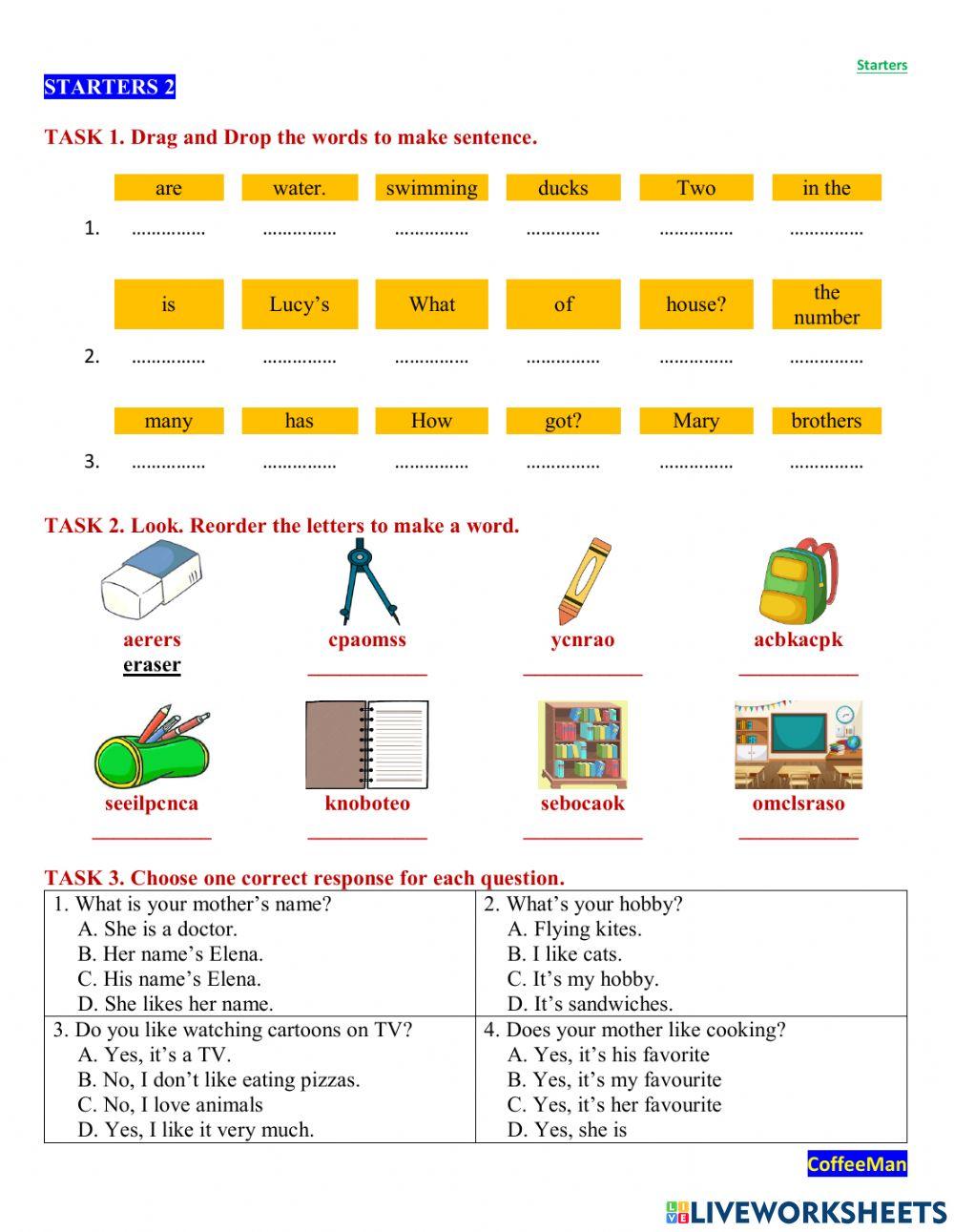 Starters 2-CoffeeMan