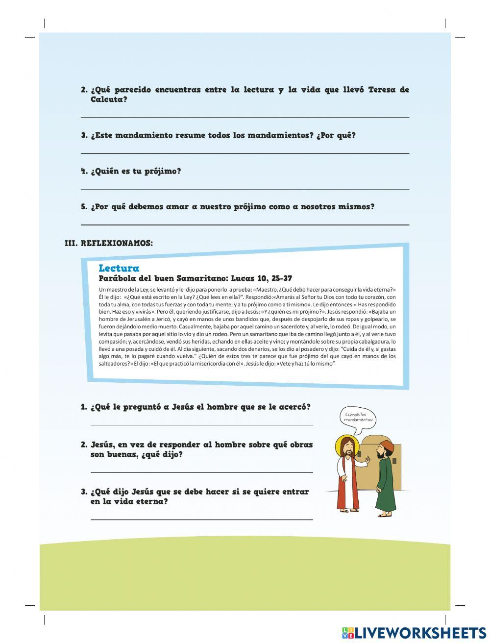 Jesús nos da un mandamiento nuevo