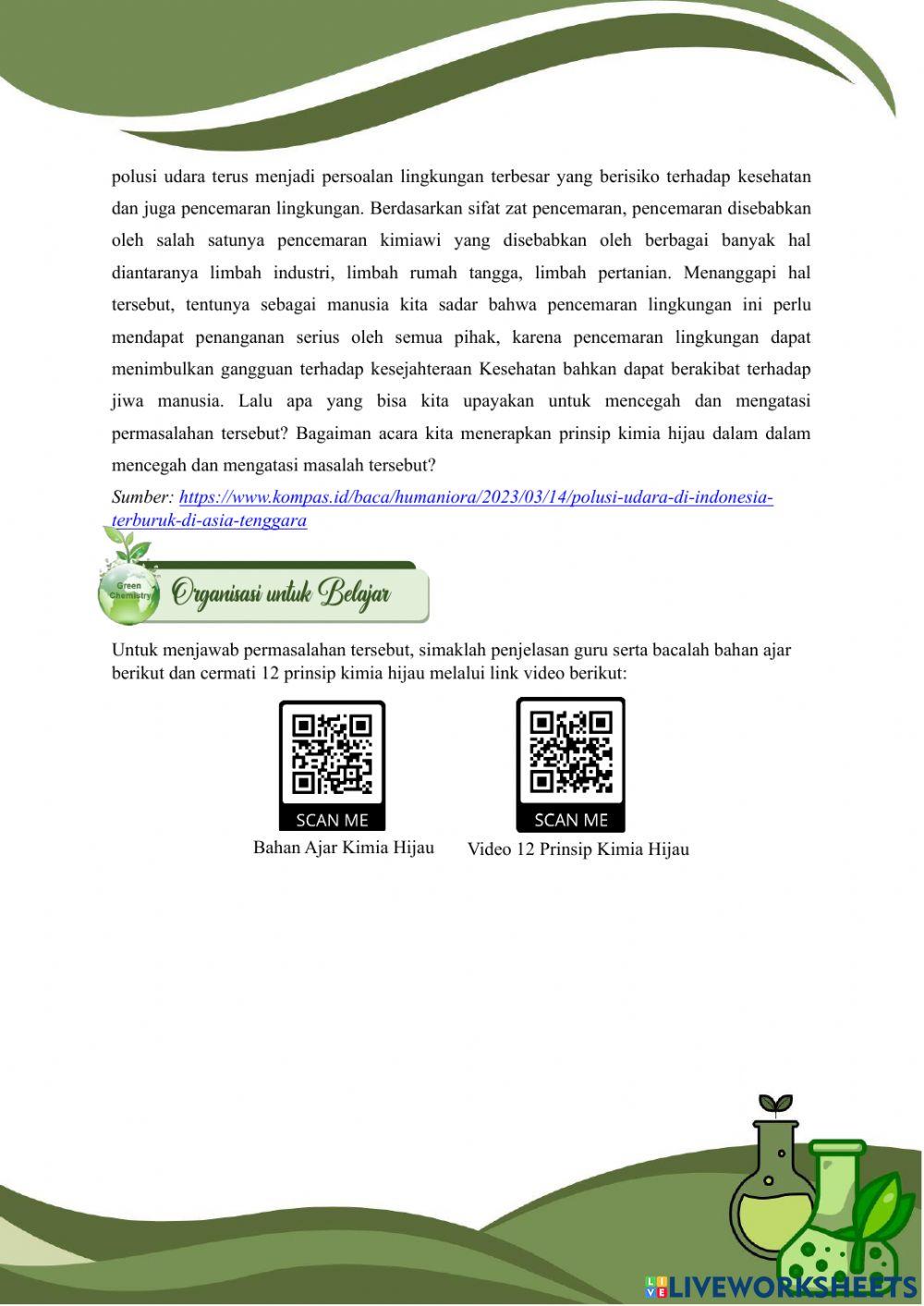 LKPD KIMIA HIJAU SMAN 5 KOTA MALANG