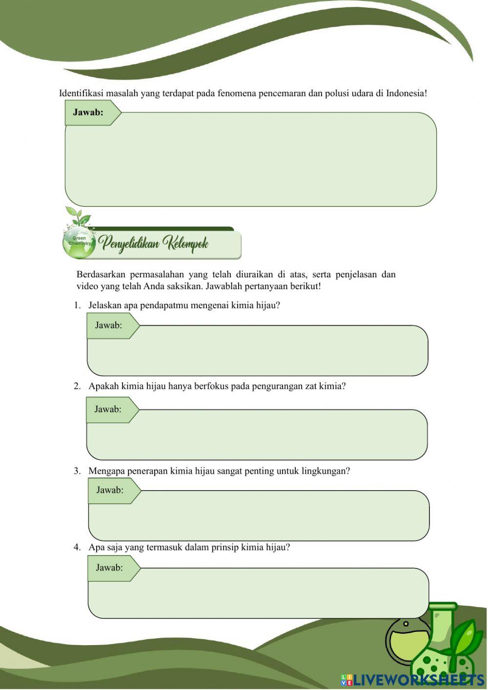 LKPD KIMIA HIJAU SMAN 5 KOTA MALANG