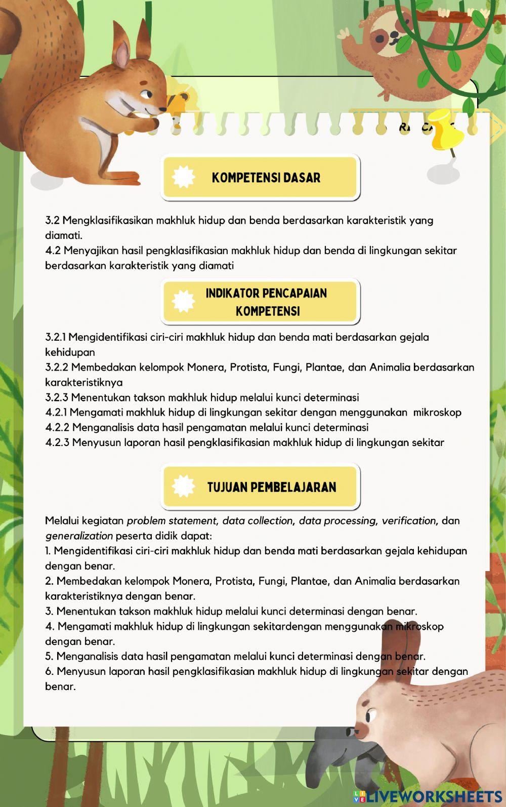 Klasifikasi makhluk hidup