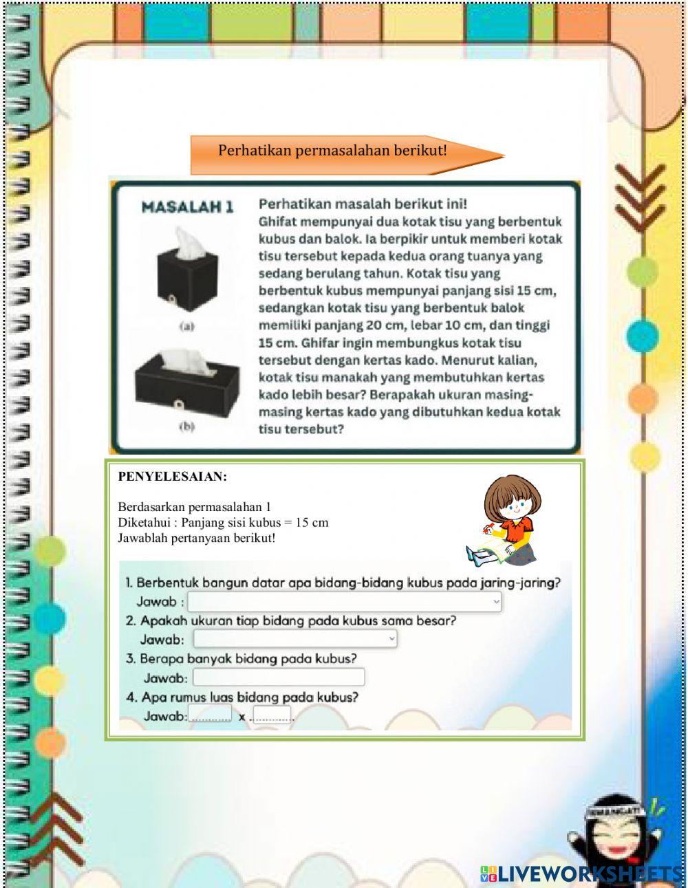 Luas permukaan kubus dan balok