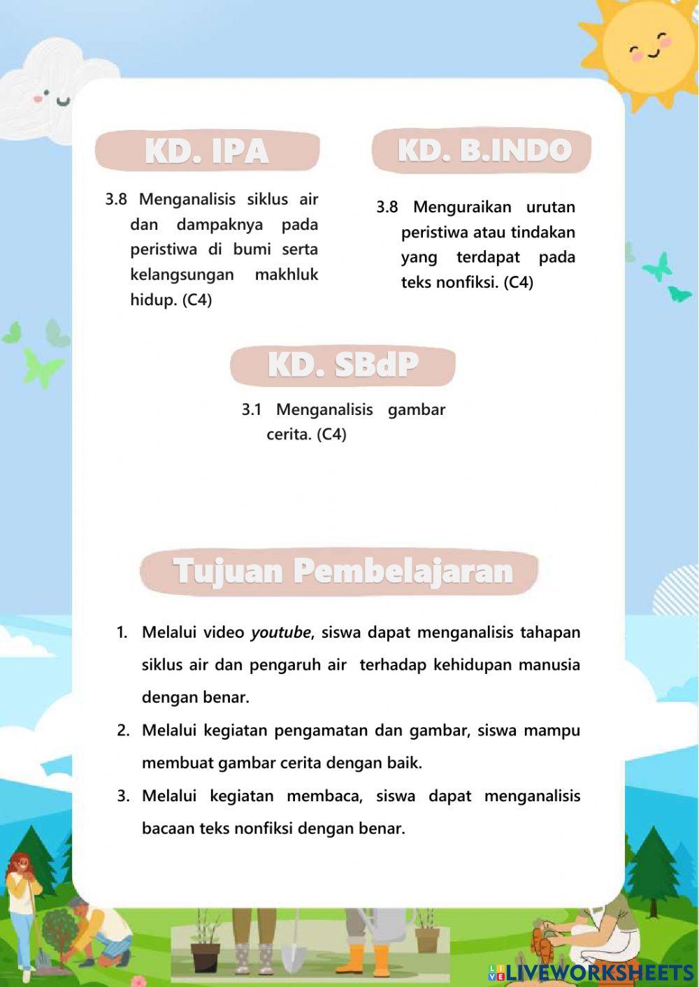 E-LKPD Tema 8 Subtema 3 Usaha Pelestarian Lingkungan