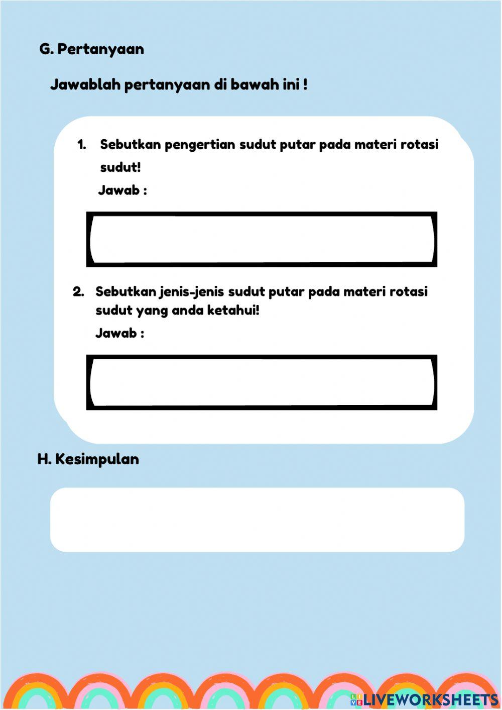 Materi 2 Baru LKPD Matematika Materi Sudut