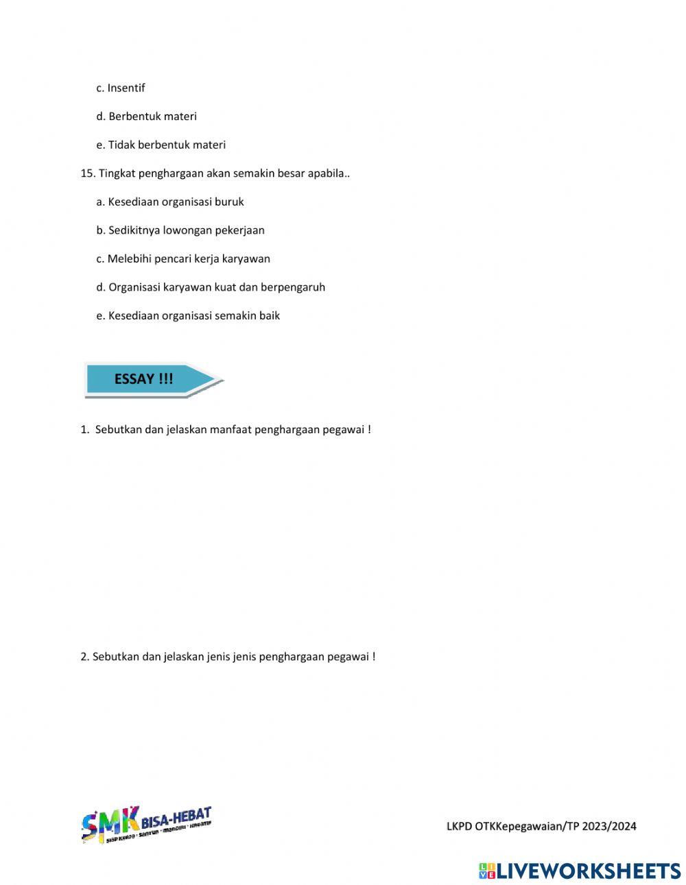 LKPD OTK Kepegawaian