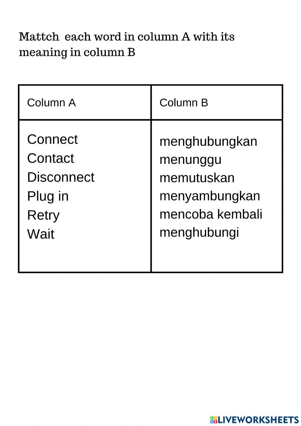 Mengenal Kata Kerja