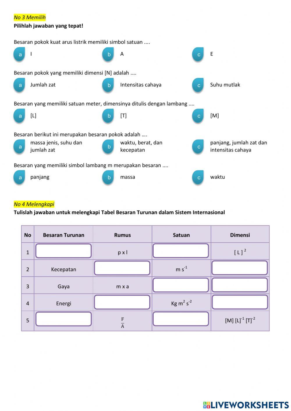 Tes Formatif Pengukuran