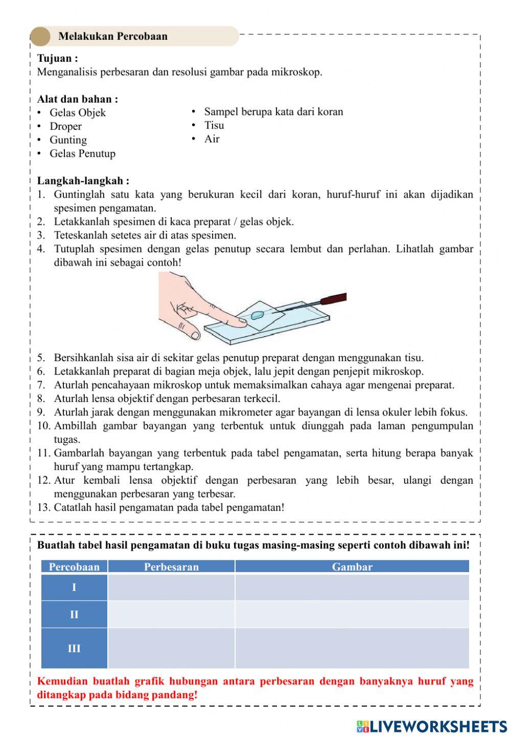 E-lkpd sel & mikroskop