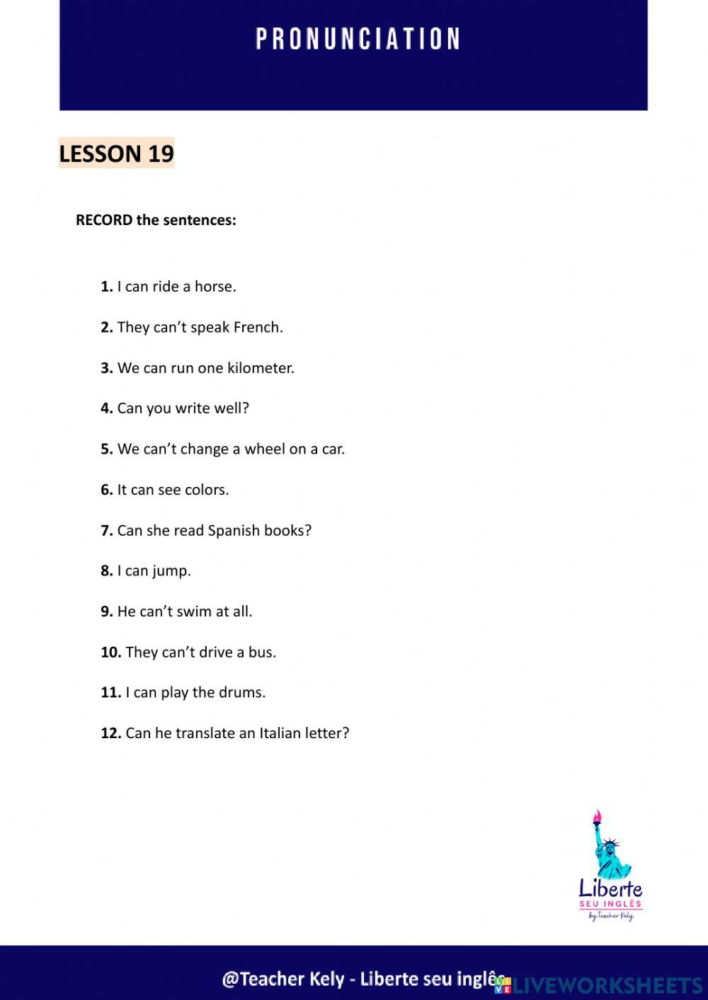 LESSON19-Pronunciation