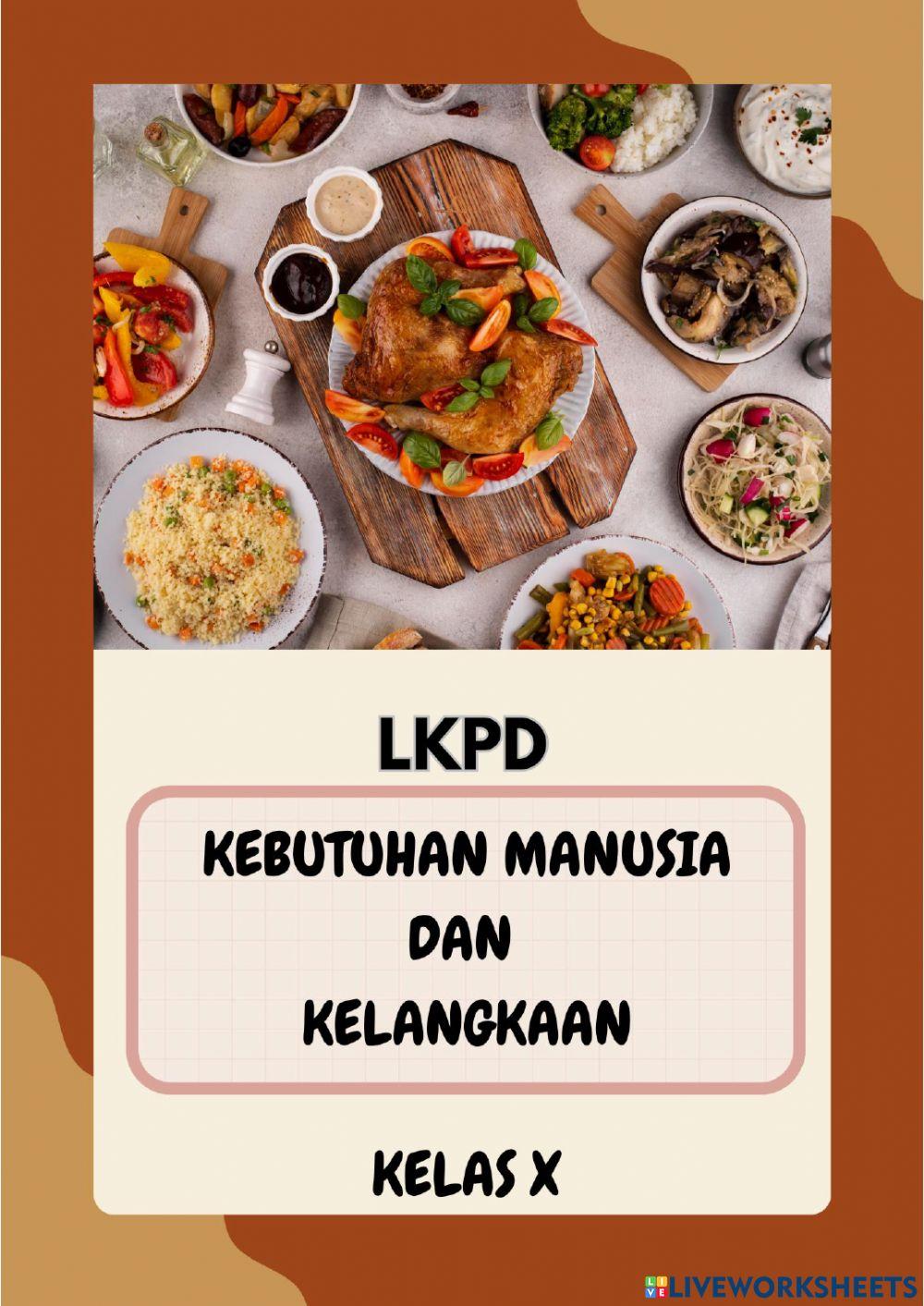 LKPD Kebutuhan Manusia dan Kelangkaan