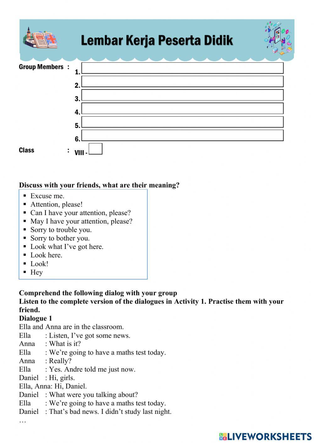 LKPD - Asking for Attention