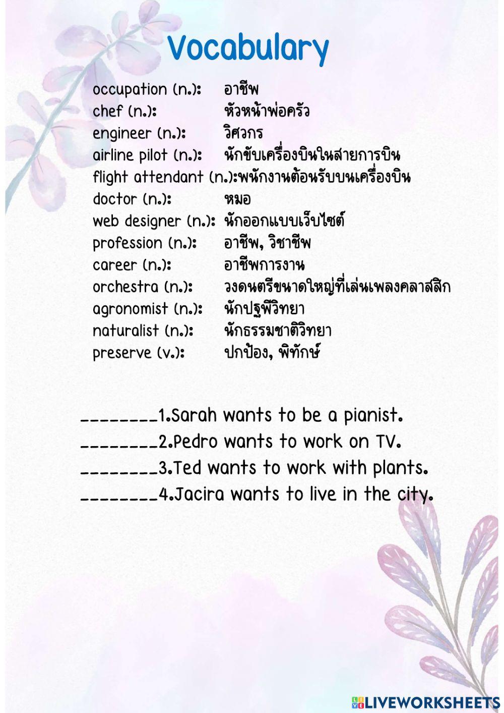 What Do You Want To Be?