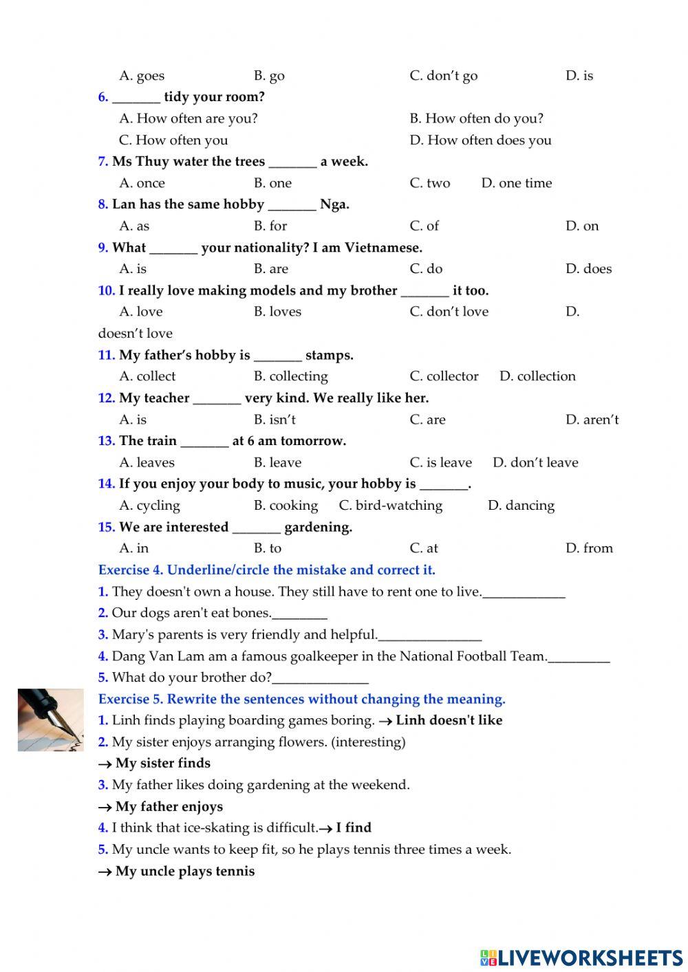 E7 global Unit 1 listening