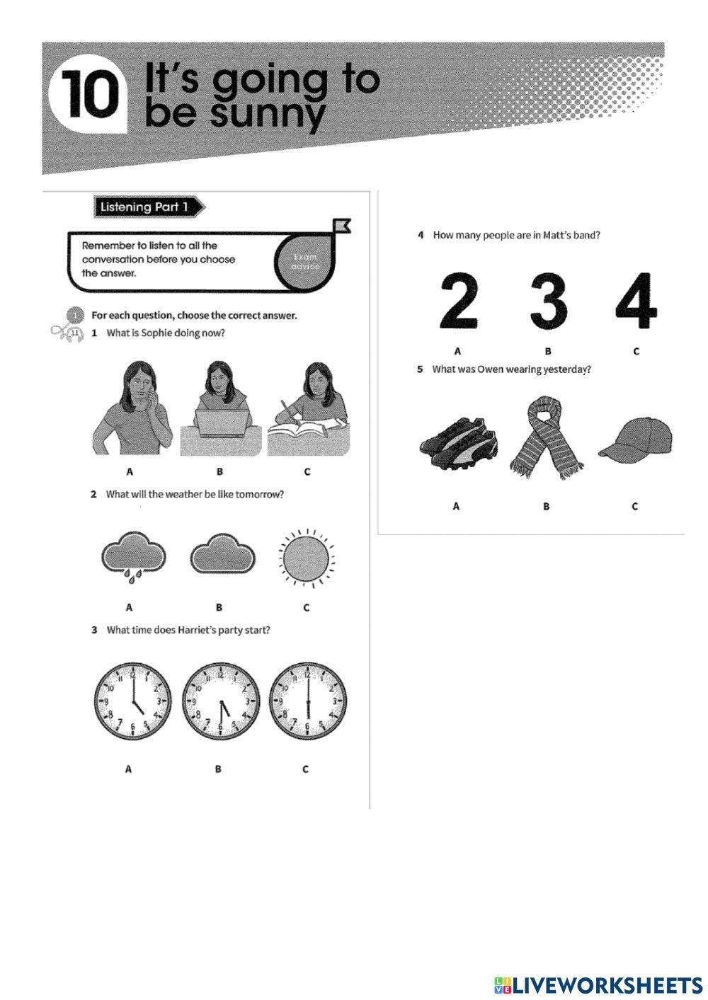 Complete key for schools unit 10