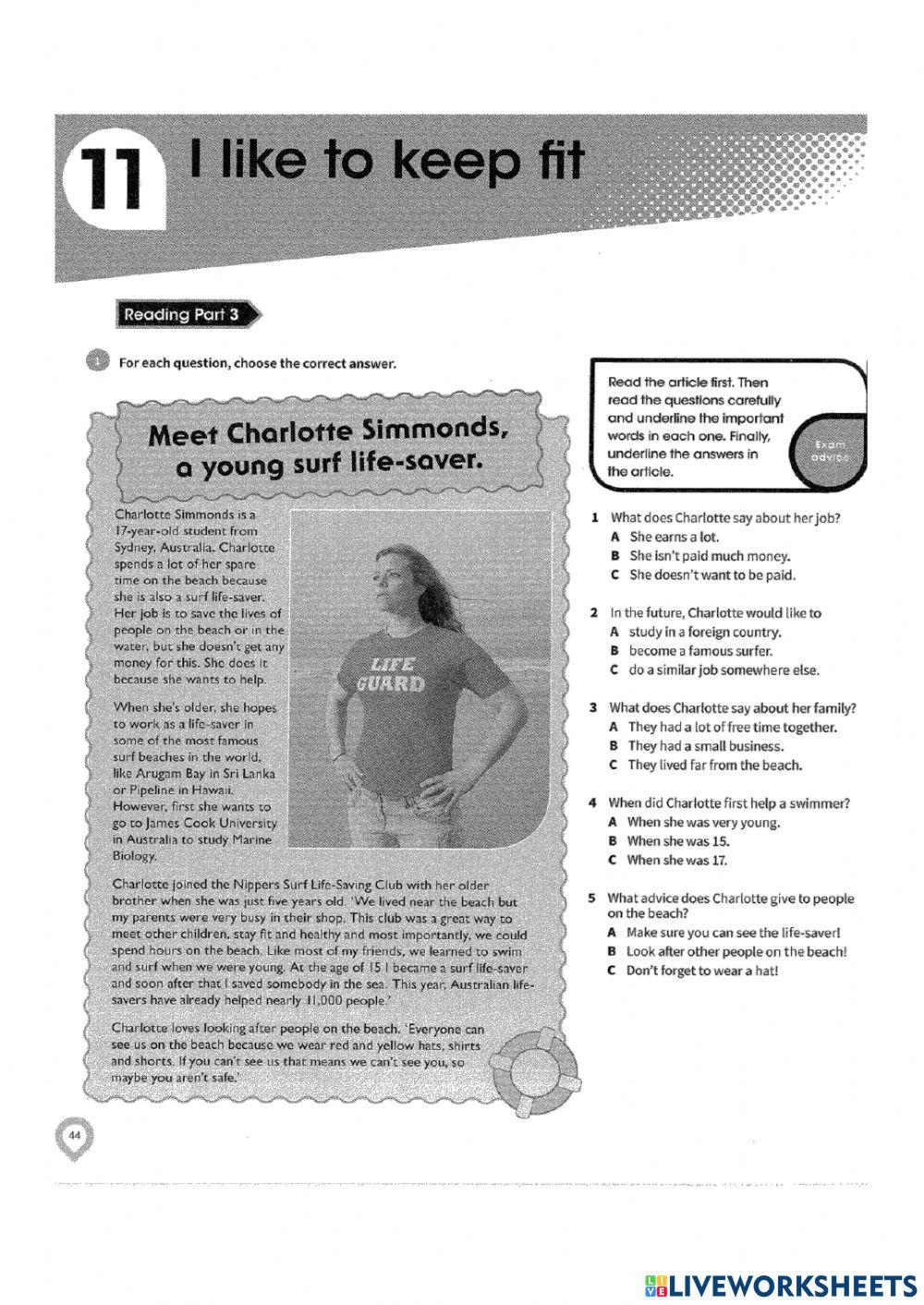 Complete key for schools unit 11