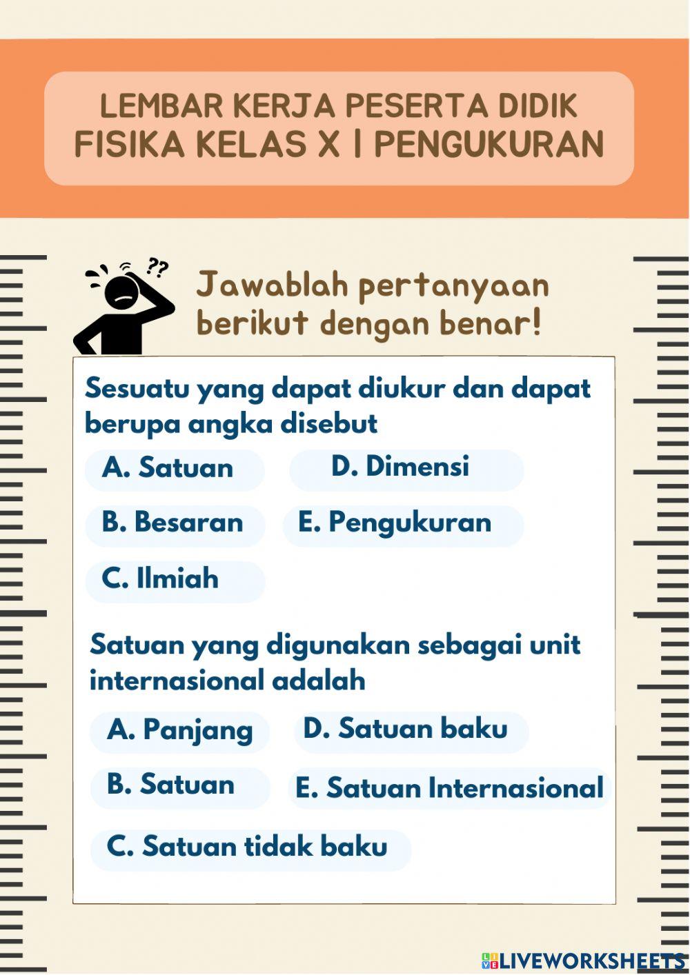 Besaran, satuan, dan dimensi