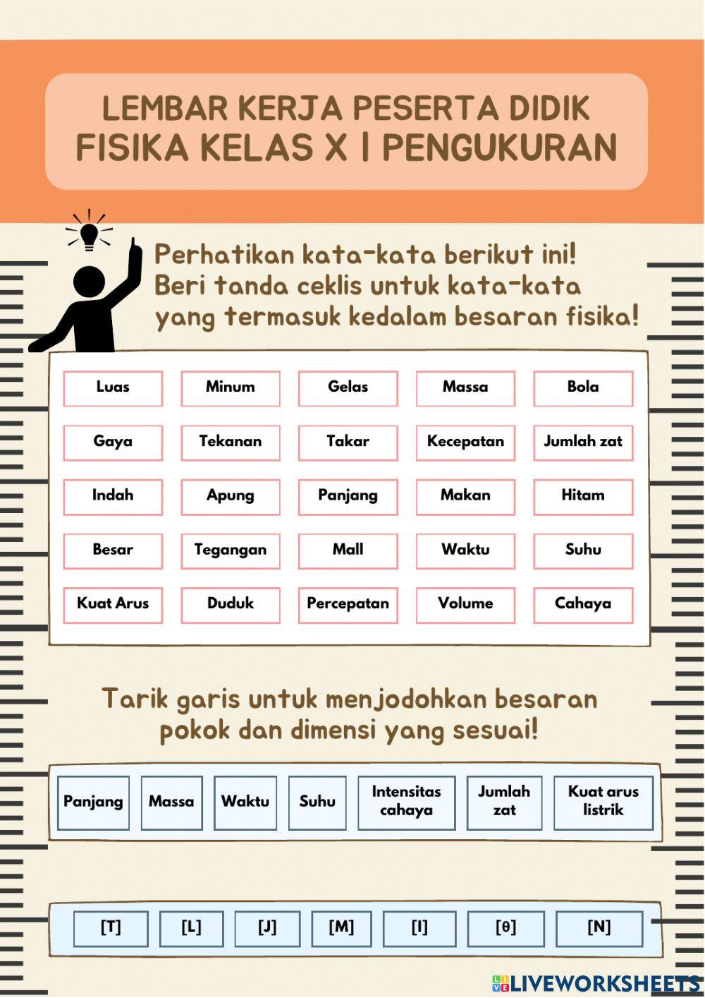 Besaran, satuan, dan dimensi