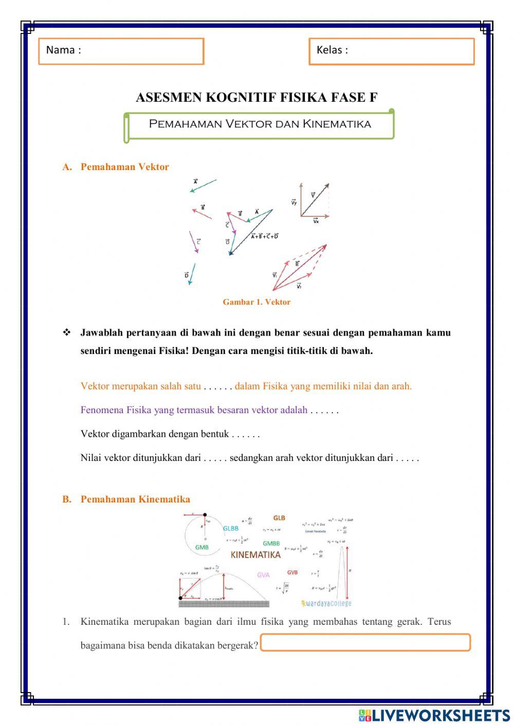 Asesmen Kognitif Fisika Fase F