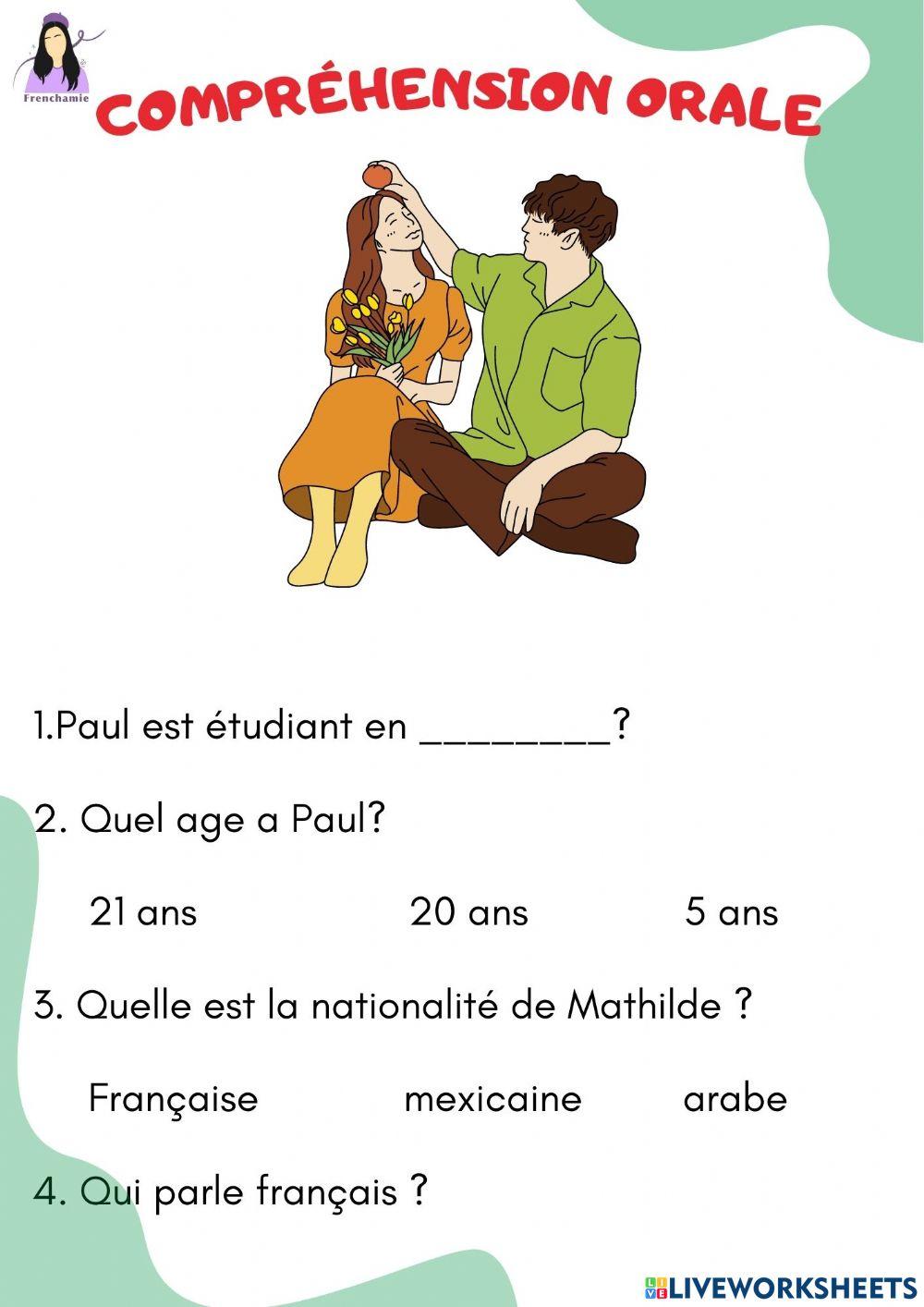 Compréhension orale