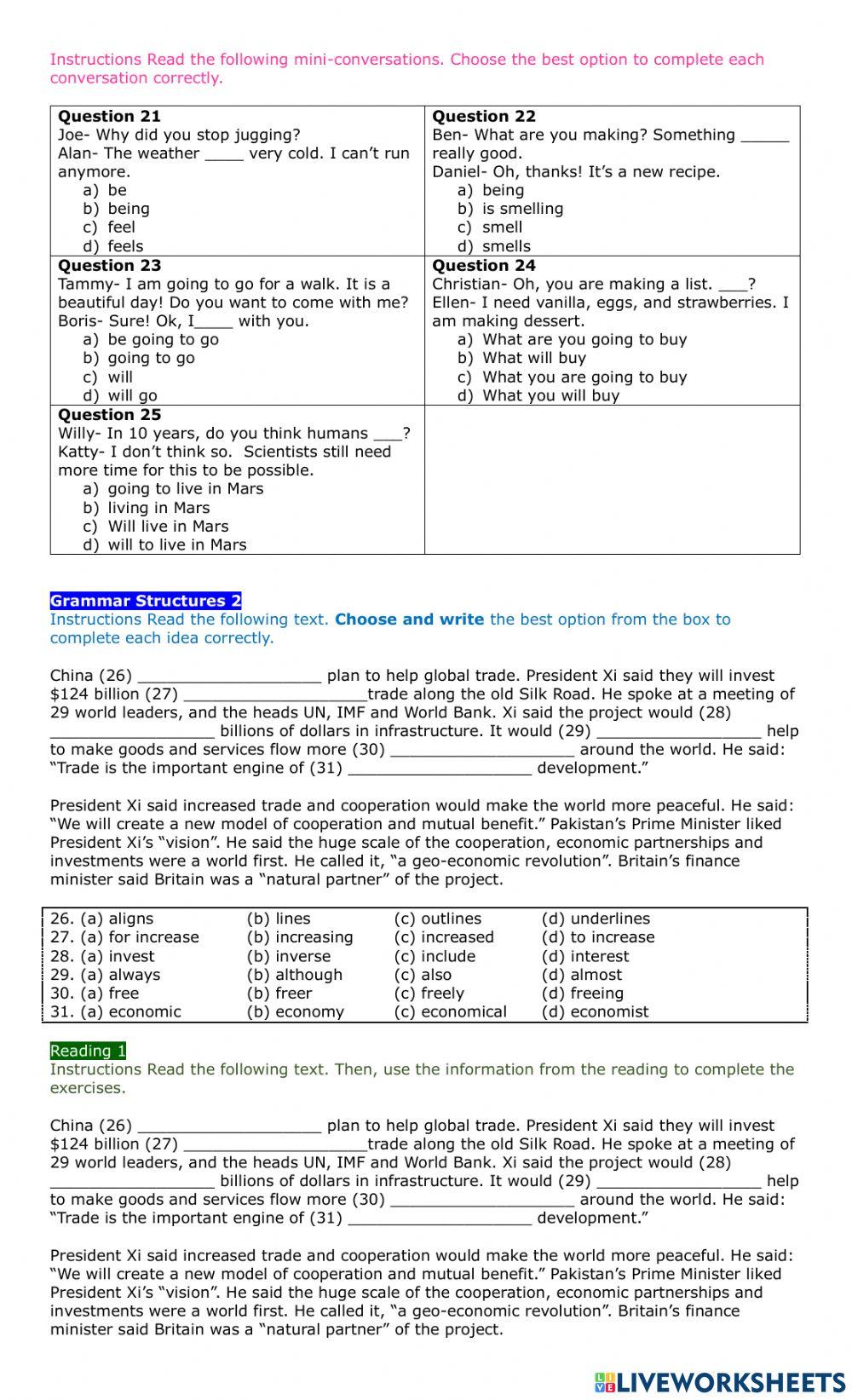 WorldEnglish1- Review 7-8-9