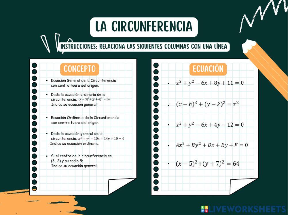 Ecuación de la Circunferencia