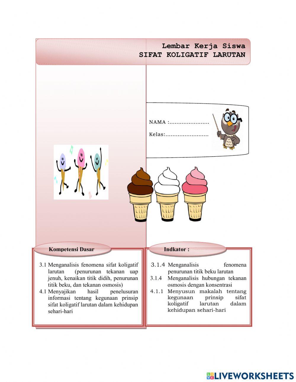 Sifat koligatif larutan