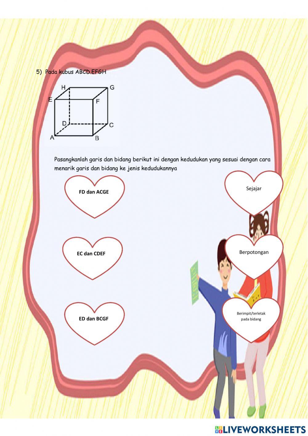 Kedudukan titik,garis dan bidang