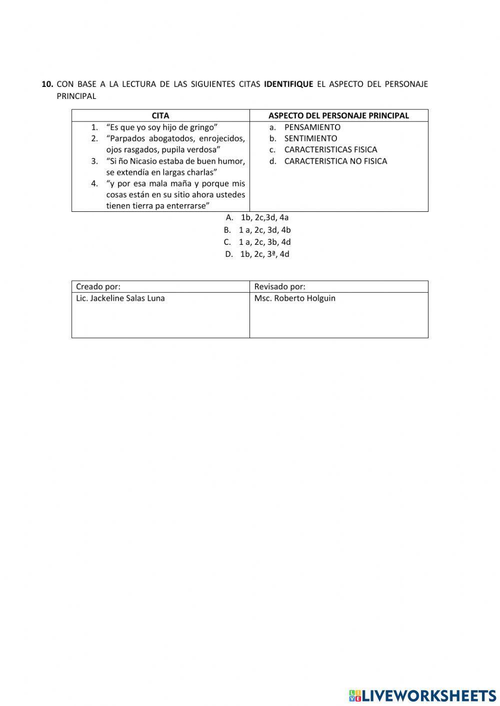Examen lengua 1er trimestre