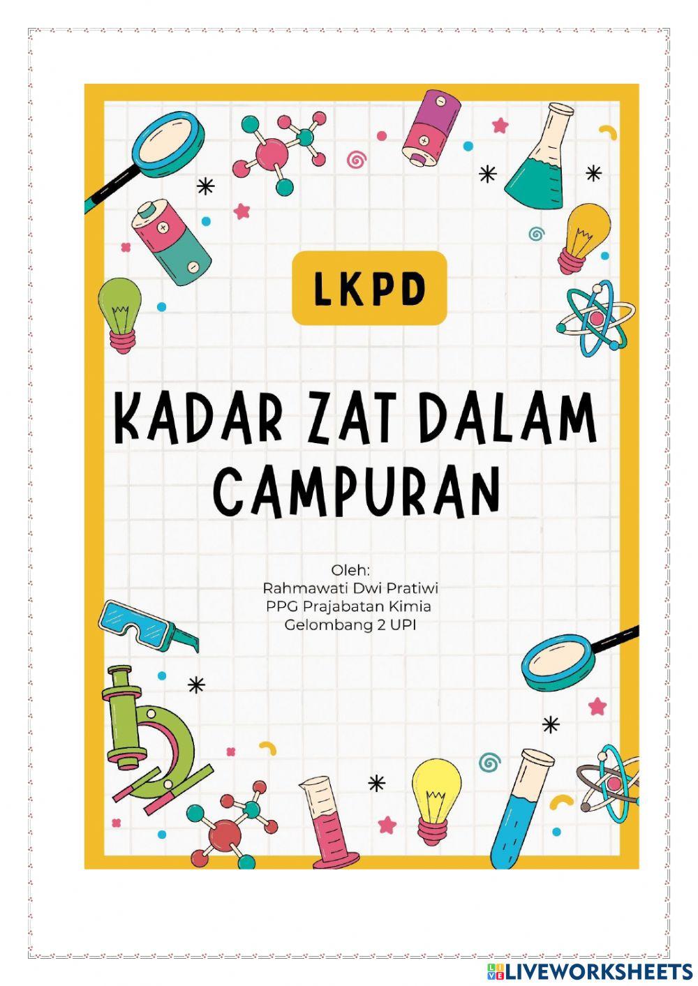 Kadar Zat dalam Campuran