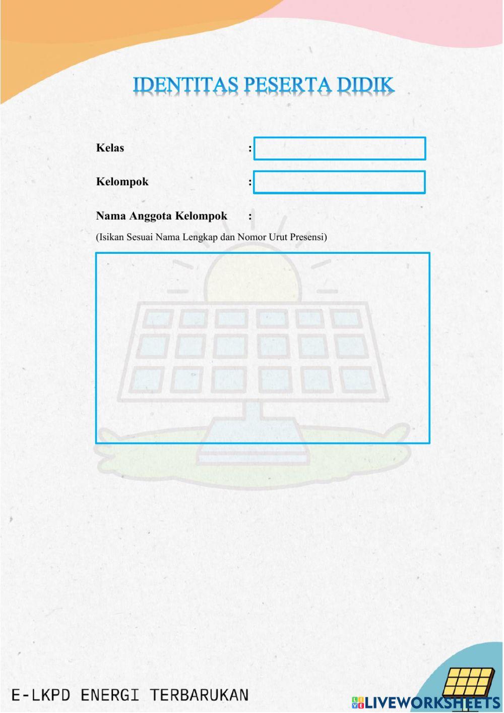 Pengantar e-LKPD Energi Terbarukan (X)