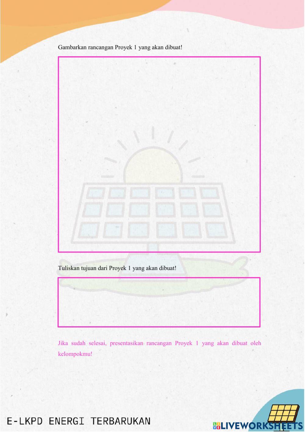 Kegiatan 1 e-LKPD Energi Terbarukan (X)
