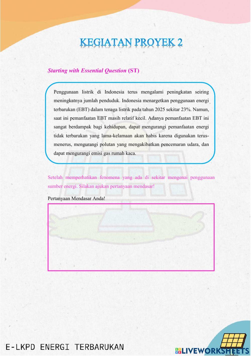 Kegiatan 2 e-LKPD Energi Terbarukan (X)