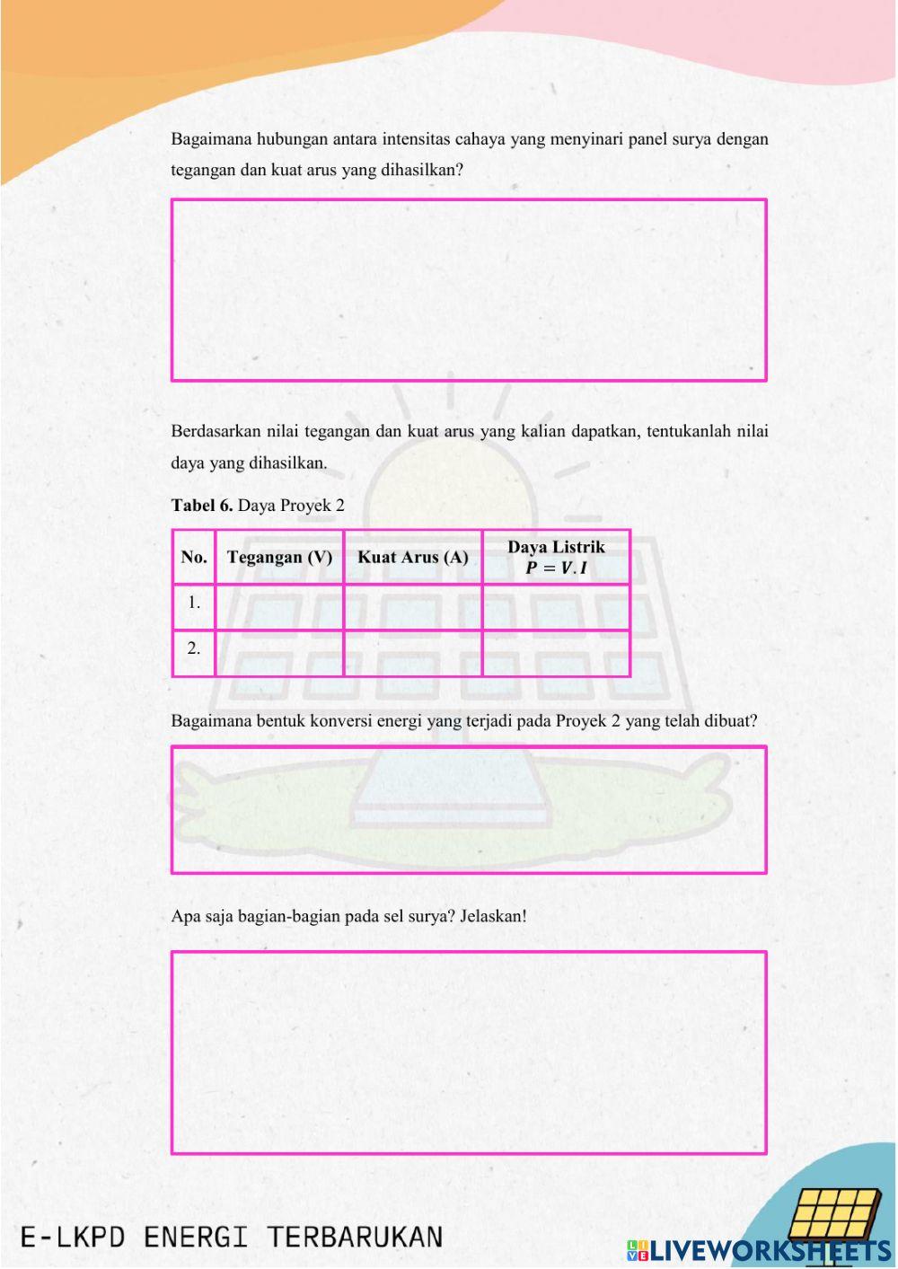 Kegiatan 2 e-LKPD Energi Terbarukan (X)