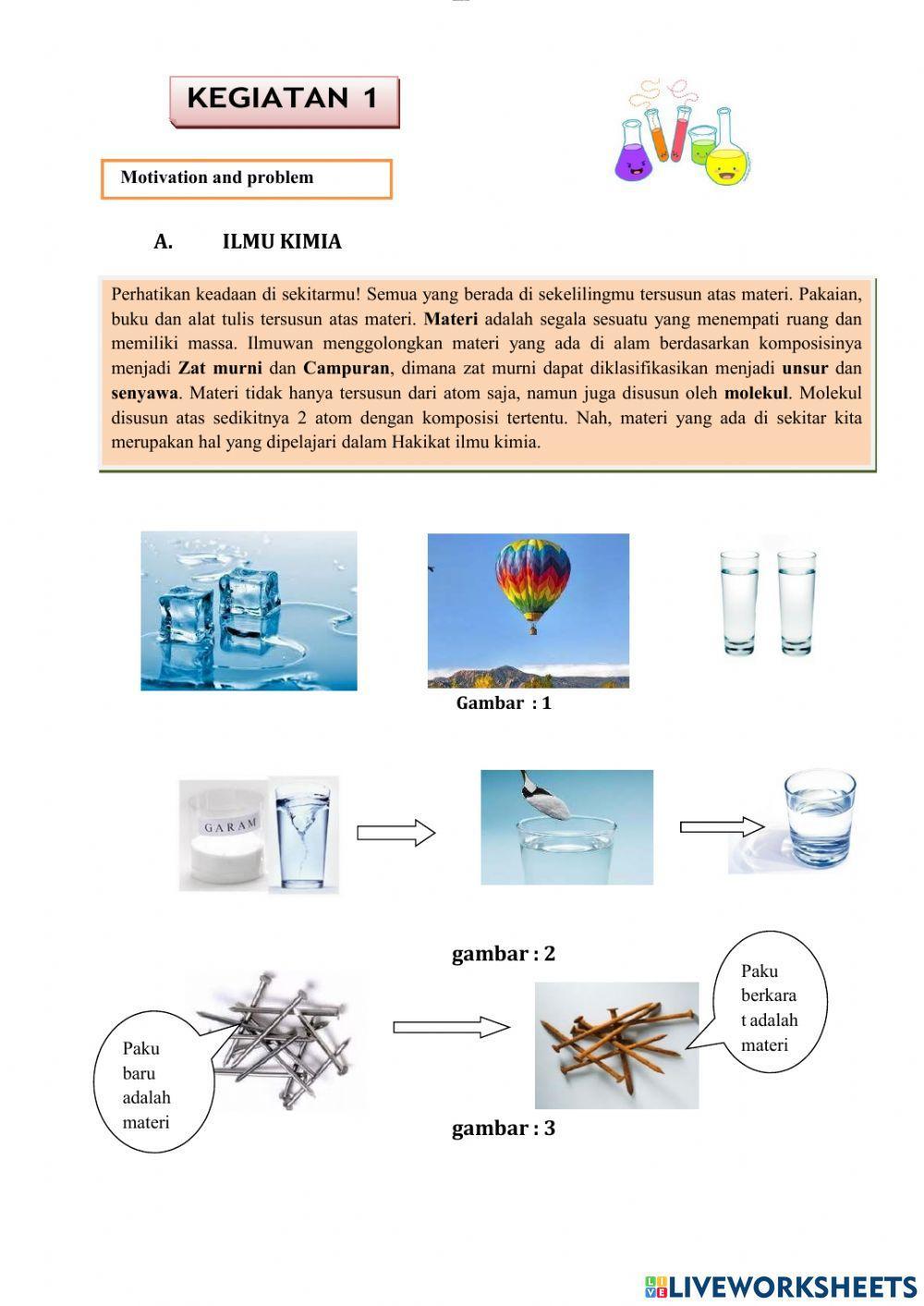 Lkpd unsur senyawa, campuran