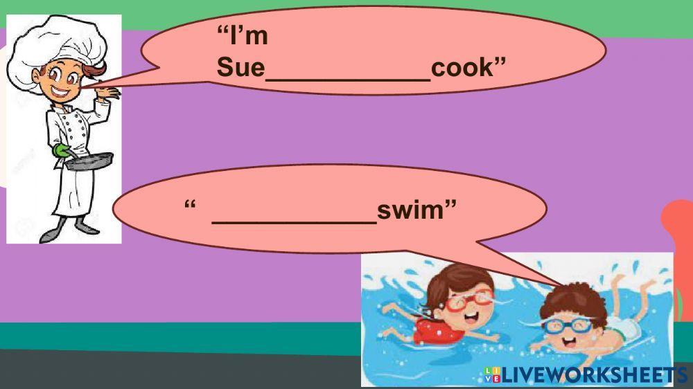 Can and Actions verbs