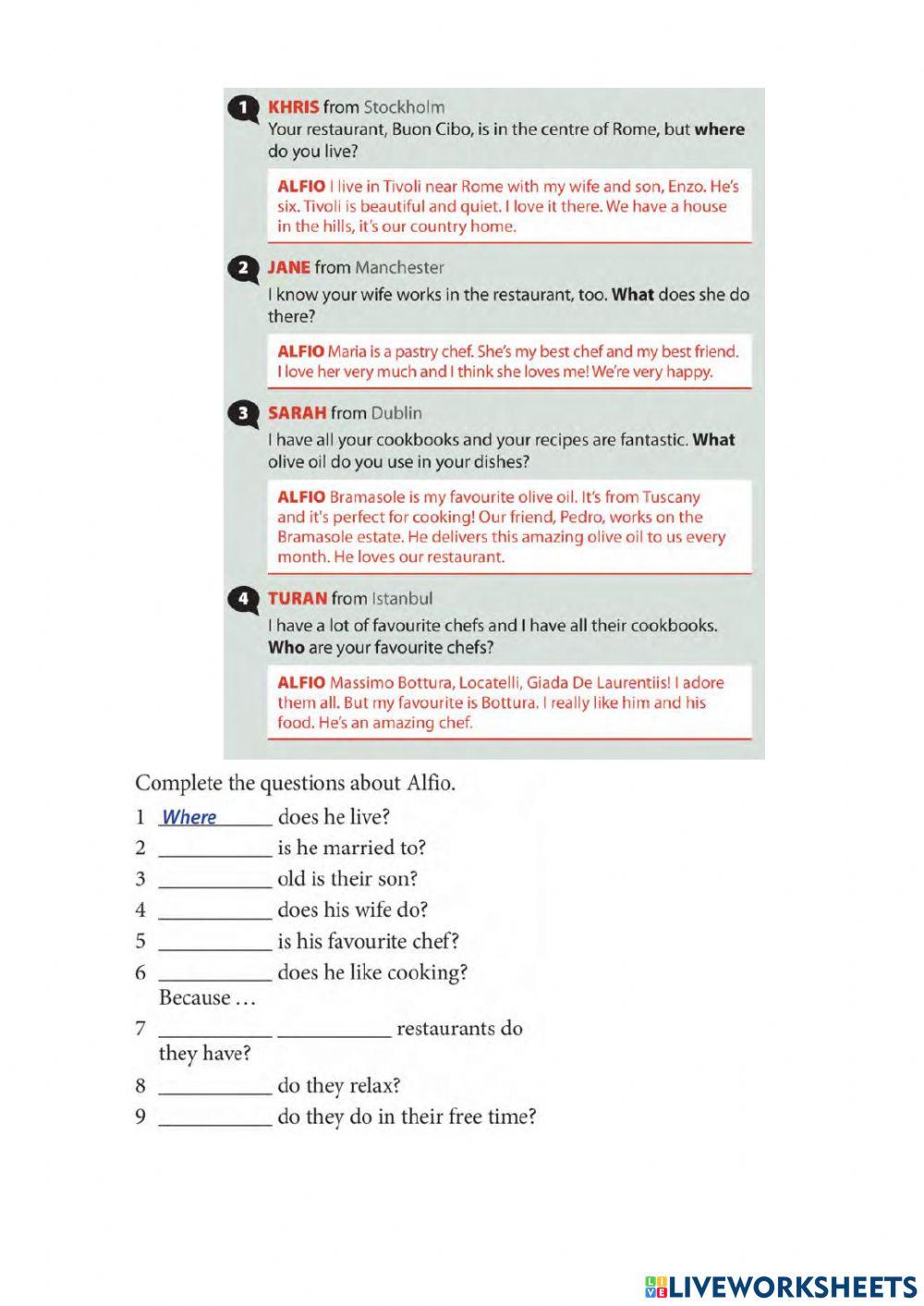 Favourite things part 1