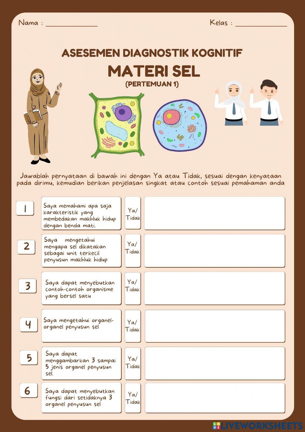 Asesmen Diagnostik Kognitif materi SEL