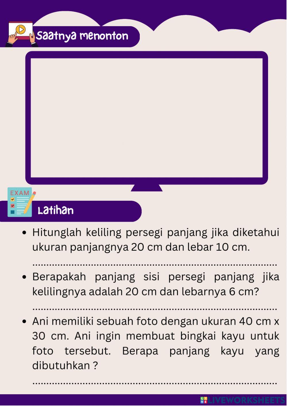 Media keliling persegi panjang