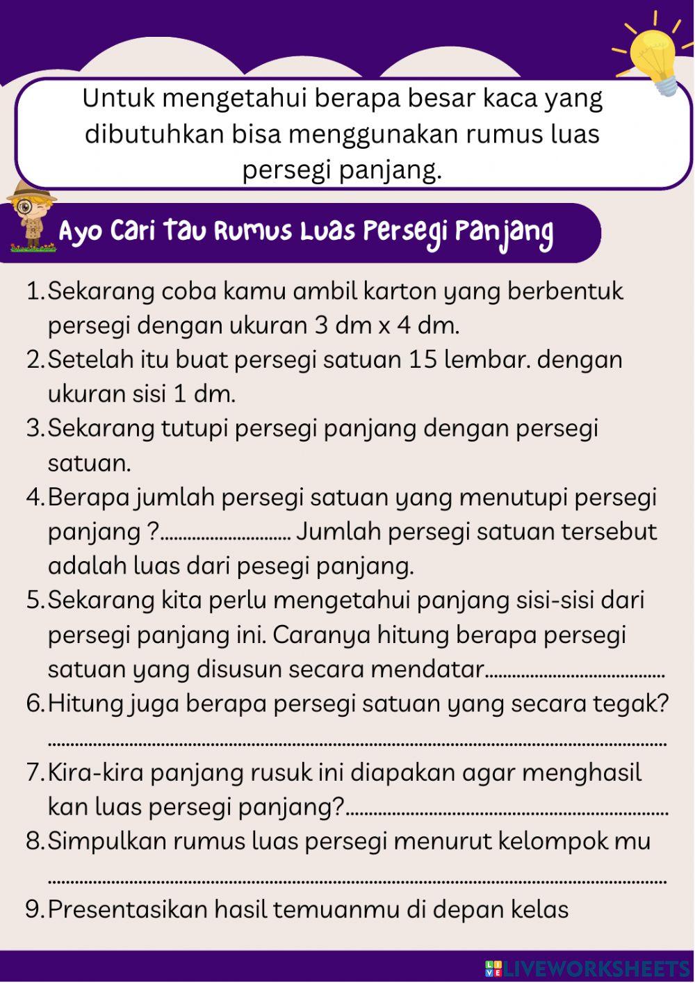 Media luas persegi panjang